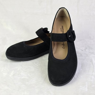 Hartjes Shoes Mary Jane Shoes Womens 7.5 (US 10) Black Suede