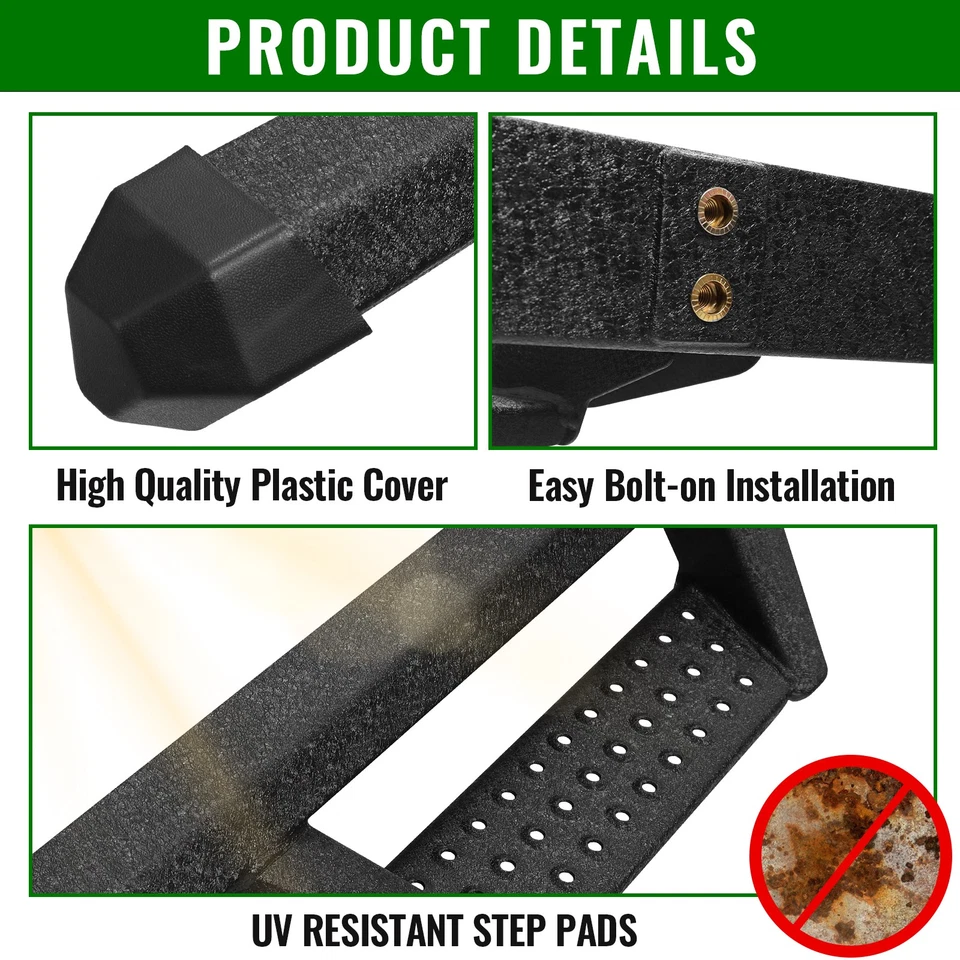 Drop Step For 09-18 Ram 1500/10-26 Ram 2500 3500 Crew Cab Running Boards Rail Foto 4 de 4