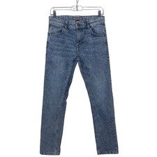 Tommy Hilfiger Boys Rebel Skinny Adjustable Acid Wash Jeans Size 16
