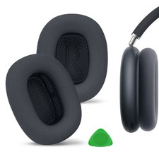 Geekria Mesh Fabric Ear Pads for Apple AirPods MAX A3184 Headphones Midnight 