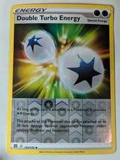 Double Turbo Energy 151/172 Brilliant Stars Pokemon Reverse Holo Foil Nice!