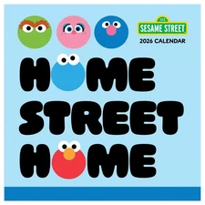 TF Publishing,  Sesame Street 2026 Mini Wall Calendar, 7'' X 7'', 12-Month Calen