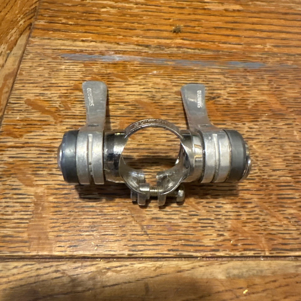 SHIMANO SL-A400 SHIFT LEVER SET 7 SPEED INDEX LIGHT ACTION SHIFTER VINTAGE  - Image 2 of 4