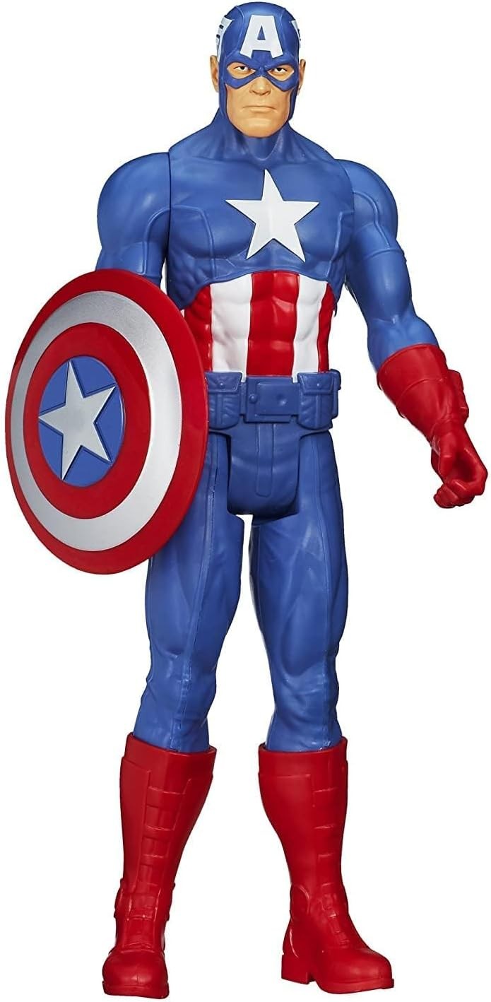 Marvel Avengers Titan Hero Series Captain America Action Figure Imperfect Box