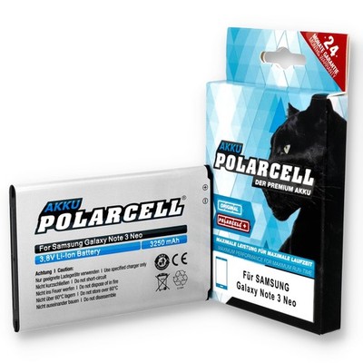 PolarCell Akku für Samsung Galaxy Note 3 Neo SM-N7505 III Mini EB-BN750BBE Accu