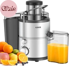 800W Juicer Machine, 3” Wide Feed Chute, Dual-Speed Centrifugal Juicer for Fruit