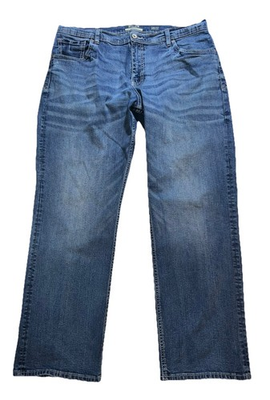#ad #ad Reclaim Regular Straight leg Jeans Men#x27;s 38x32 Blue Stretch Denim $18.99