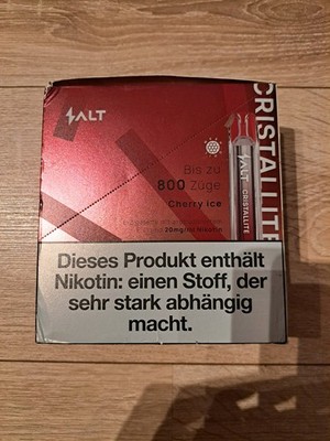 Salt Cristallite 10 Stück mit je 800 Puffs - Cherry  Ice - Restposten.