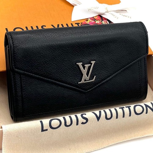 Louis Vuitton Portefeuille Mylockme Black Long Wallet