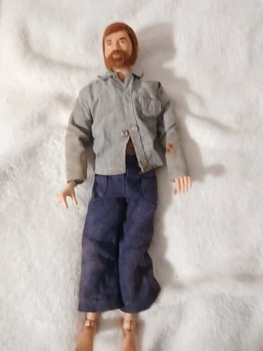 Vintage 12" Hasbro GI Joe Adventure Team Red Flocked Fuzzy Hair Toy DOLL