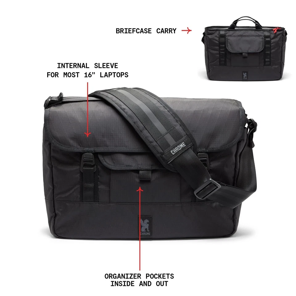 Bolso Mensajero Chrome Industries Midtown Negro X Foto 2 de 4