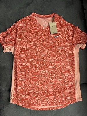 Nike Dri Fit Victory Printed Herren Tennis Shirt Gr.L NEU