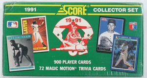 1991 Score Baseball Cards Collector Set with (900) Cards Factory Sealed