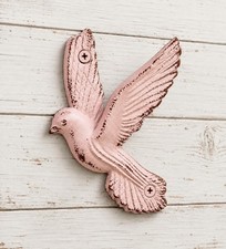 Antiqued Cast Iron Bird Wing Wall Mounted Hooks Metal Bird Coat Hook 16 Colors