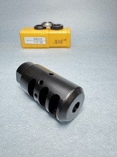 Multi-Port Muzzle Brake Recoil Compensator 1/2-28 .223 5.56 Steel New MB175