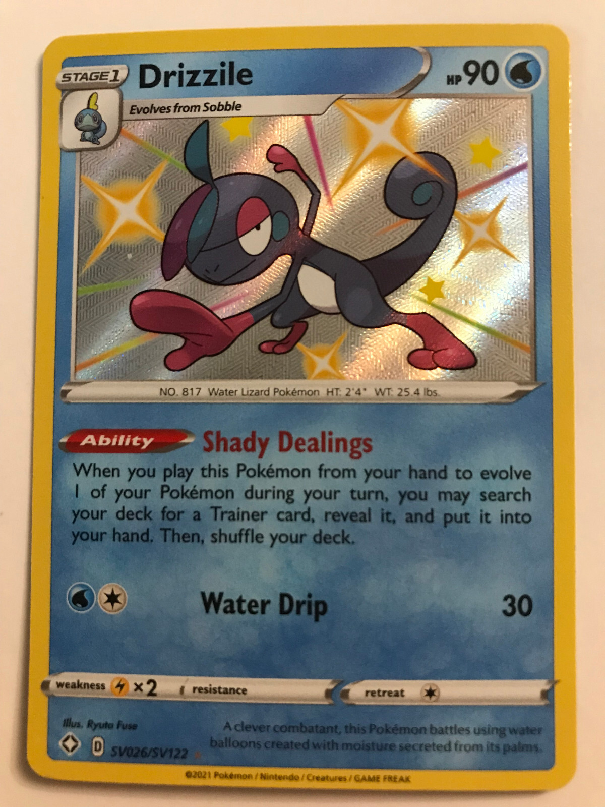 Drizzile Shining Fates: Shiny Vault SV026/SV122 Near Mint NM