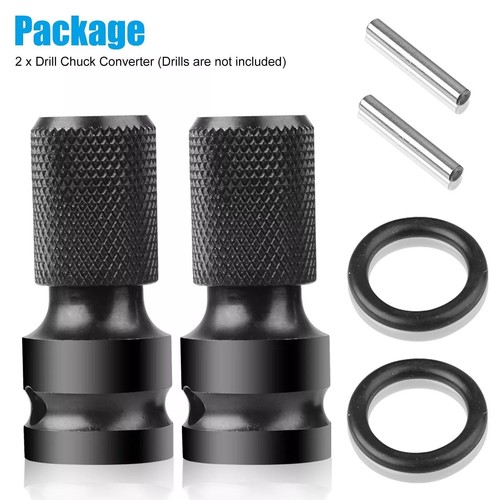 2* Hex Ratchet Socket Adapter Drive 1/2" Square To 1/4" Converter Impact Tool - Picture 3 of 16