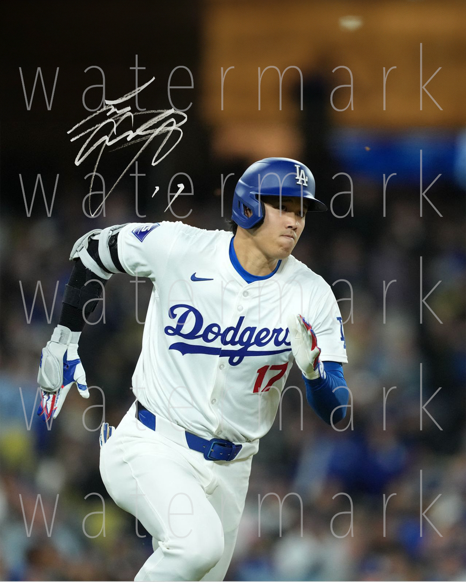 Shohei Ohtani signed Dodgers 8X10 print photo picture poster