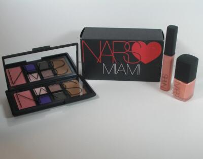 NARS Loves Miami Gift Set Eyeshadow Palette Blush Bronzer Lip Gloss +