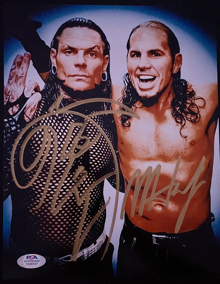 Hardy Boys 8x10 Autograph Signed WWE AEW WWF TNA Jeff Hardy Matt