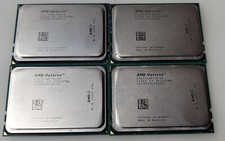 Lot of 4 AMD Opteron OS6134WKT8EGO CCAFD CA 1041 GPMW 2.3GHz 8 Core CPU