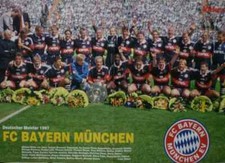 Schönes Poster FC Bayern München , deutscher Meister 1997
