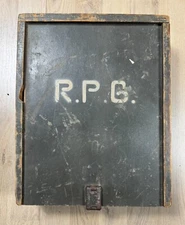 Vintage East German Military Wooden Carpenter Box RPG Crate Field Gear Kit