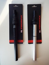Fahrrad Sattelstütze Sattelrohr PROMAX  gefedert 350 mm Ø 25,4 mm schwarz/silber