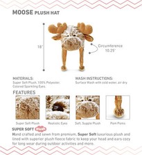 SUPER-SOFT PLUSH HAT - MOOSE