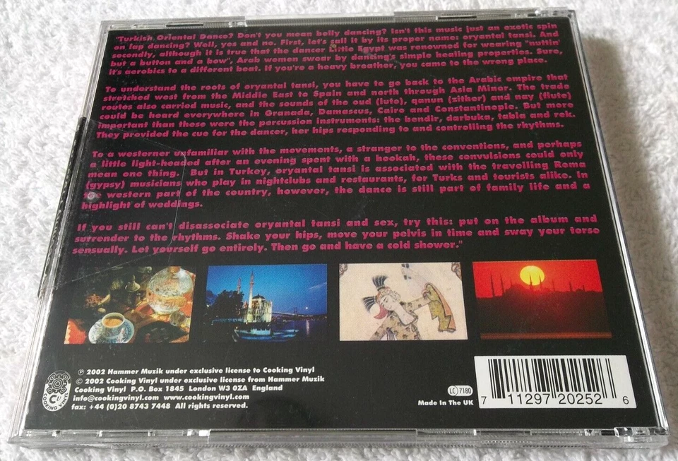 Various - Music For Turkish Oriental Dance Sealed New UK CD Album Cooking Vinyl - Image 2 of 3