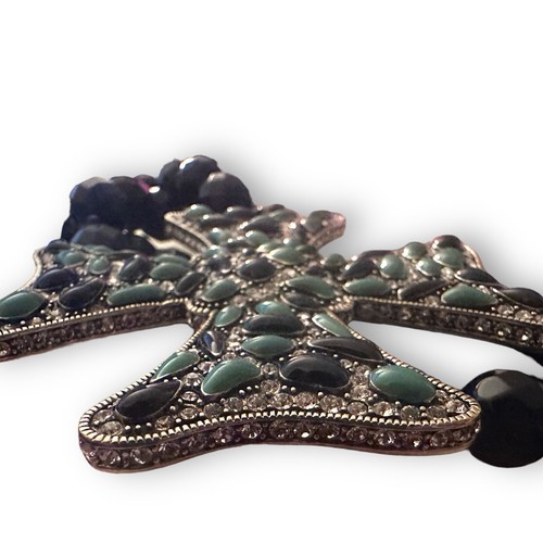 Heidi Daus "Jet Set" Pave Crystal Maltese Cross Necklace - Picture 7 of 7