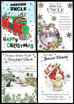 WEST SIDE, POPPY HILL ETC UNCLE Quality CHRISTMAS CARD ~ CHOICE of DESIGNS