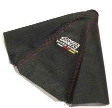 Jdm Mugen Power Shift Knob Shifter Boot Cover Mtat Black Pvc Leather Red Stitch