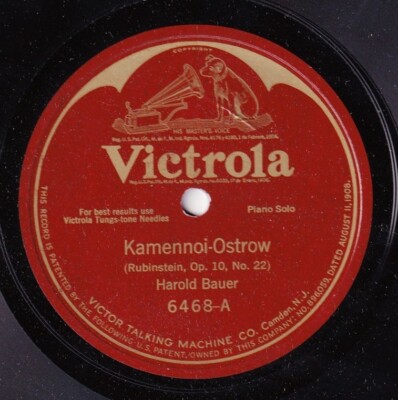 Bauer. Schubert (Impromptu)+Rubinstein (Kamennoi-Ostrow). Victrola 6468. NM(-)