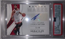 PSA 10 2018 Immaculate Collection Fred VanVleet Modern Marks AUTO 10.  /99 POP 1