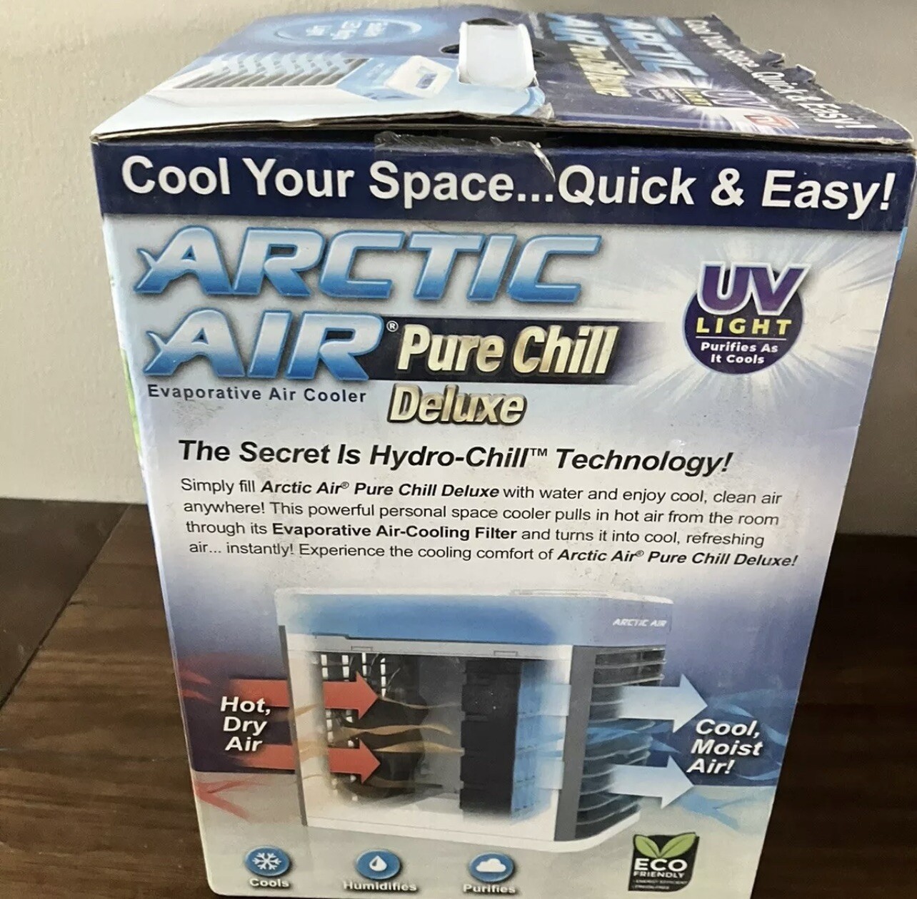 Arctic Air Pure Chill Deluxe Evaporative Air Cooler Hydro-Chill Technology