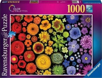 RAVENSBURGER PUZZLE*1000 TEILE*COLOR PALETTES*FLOWER POWER*RARITÄT*OVP