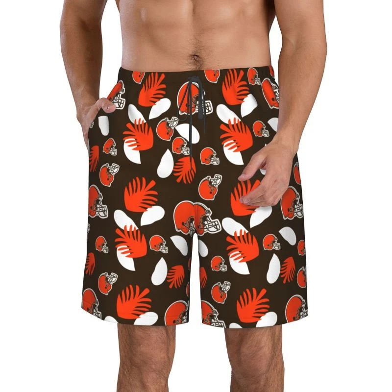 Cleveland browns swim trunks hotsell