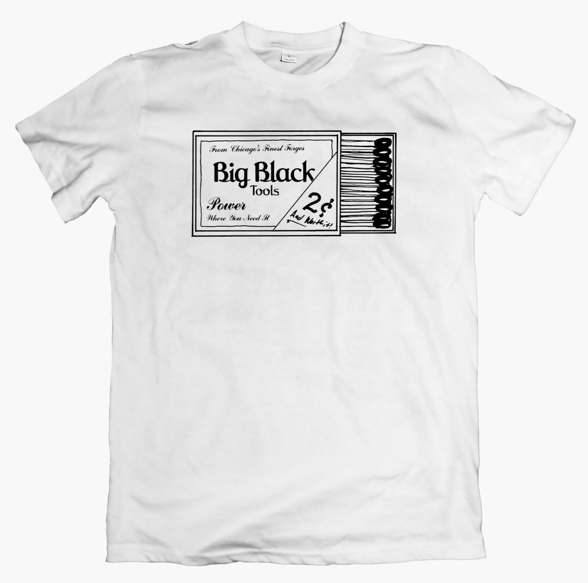 BIG BLACK Matches T-shirt, Shellac Rapeman 80s Noise Rock Steve 