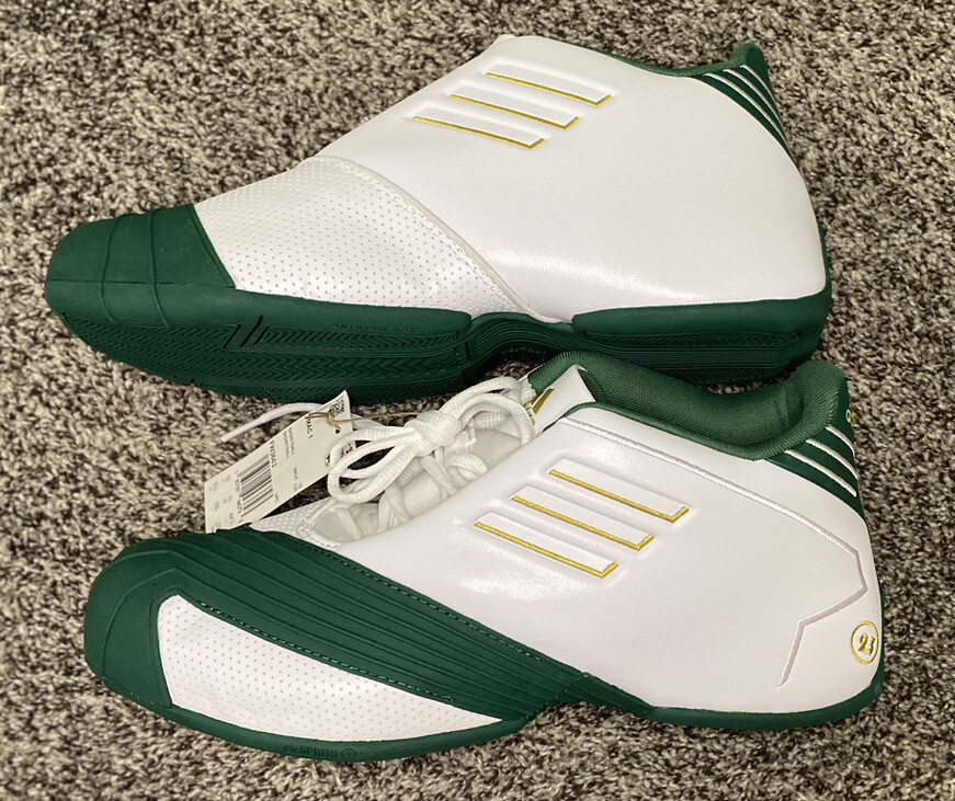 Adidas T-Mac 1 LeBron James HS White Green Gold Irish FW3663 Men's