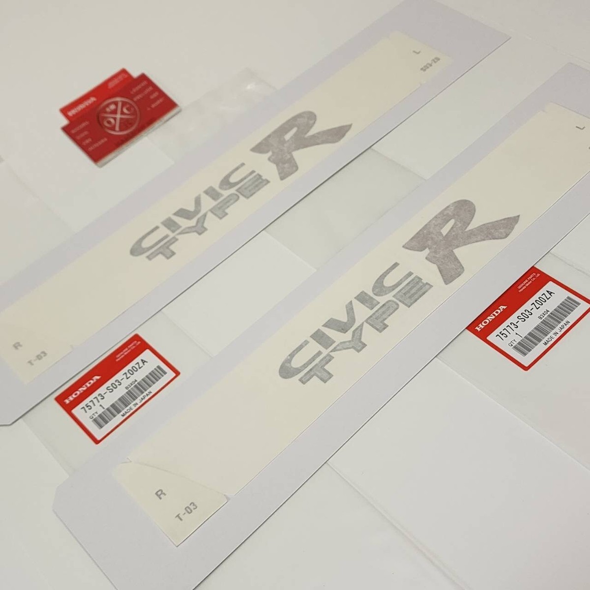 Honda Civic EK9 Type R Front & Rear H Red Emblem Logo Made In Japan - Foto 10