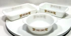 Vintage FIRE KING Anchor Hocking Golden Wheat Casserole Baking Dishes - Set Of 3