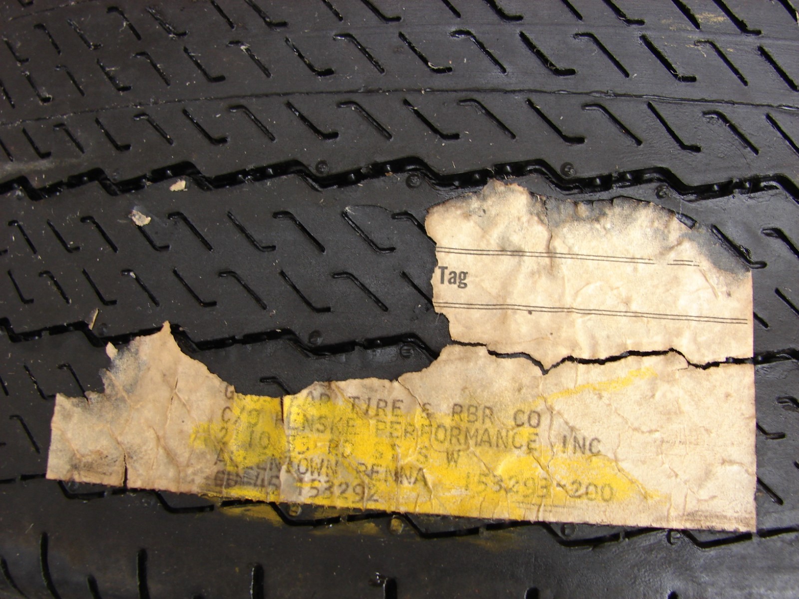 VINTAGE GOODYEAR BLUE STREAK SPORTS CAR SPECIAL 5.50/9.20-14 TIRE FERRARI ALFA