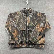 Browning Jacket Mens L Camo Windbreaker Fleece Realtree Lined Polyester Hunting