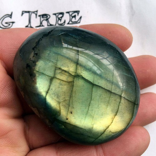 Stone Gifts Natural Polished Palm Stone Crystal Quartz Labradorite Reiki 1PC - Picture 2 of 11