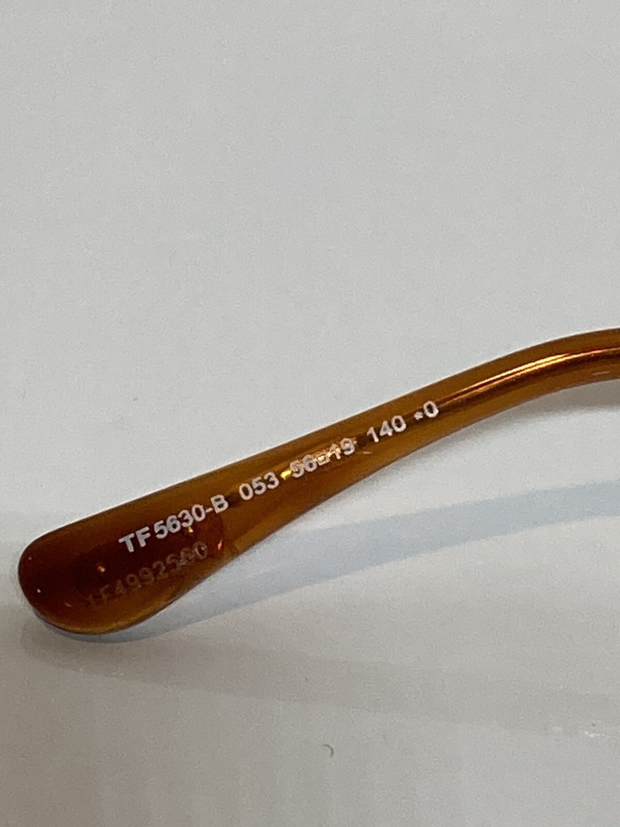 NIB Tom Ford TF 5630 052 Gold Havana Woman Woman Eyeglasses 56mm