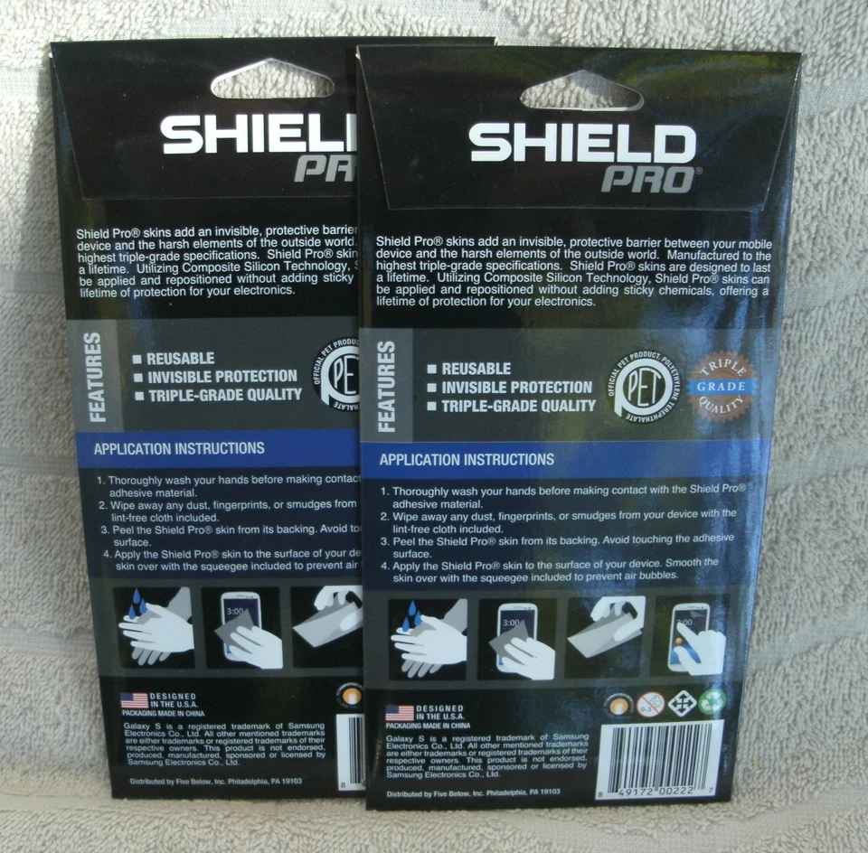 Shield Pro Juego de 2 Protectores de Pantalla Premium para Galaxy S4 ~ NUEVO Foto 2 de 2