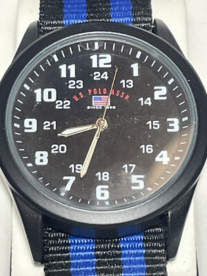 US Polo Assn Men's Watch in Box official stick on bottom