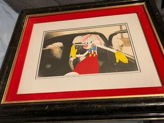 DISNEY WHO FRAMED ROGER RABBIT ORIGINAL PRODUCTION ANIMATION CEL WITH COA