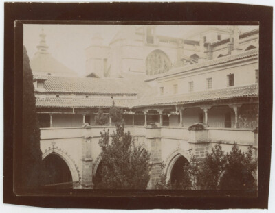 Tirage Vintage Malaga 1907 – Vue Cathédrale – Format 7x20 Cm – Tirage Citrate Original